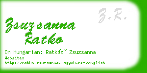 zsuzsanna ratko business card